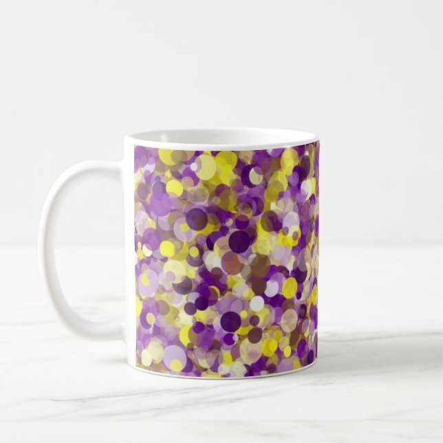 Jaune violet point 11oz Mug (Gauche)