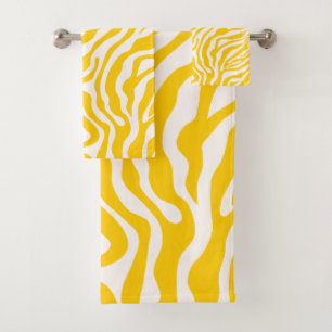 Jaune zèbre rayures Preppy Wild Poster de animal