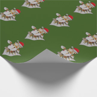Jaunty Santa Hat Goldfish Christmas Wrapping Paper