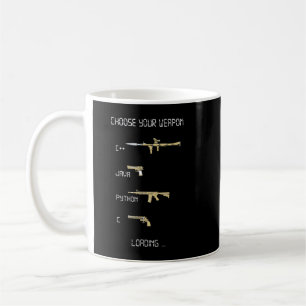 Java C++ Python C Coding Programmer Weapon Coffee Mug