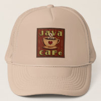 Java Cafe fun word art coffee hat