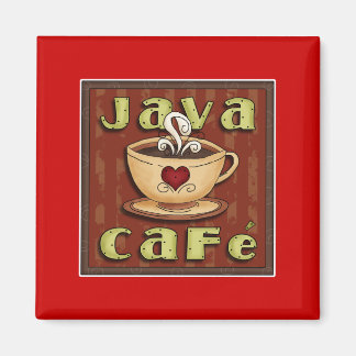 java cafe magnet