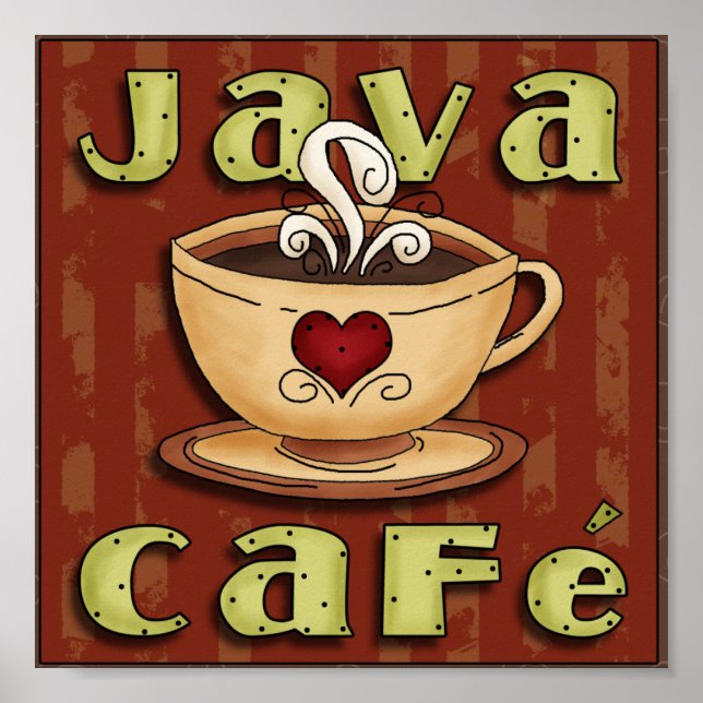 Java Cafe Poster (Front)