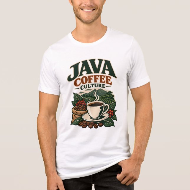 Java Coffee Culture Tri-Blend Shirt (Front)