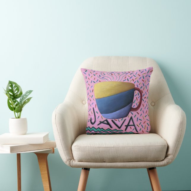 Java Coffee  Throw Pillow (Chair)