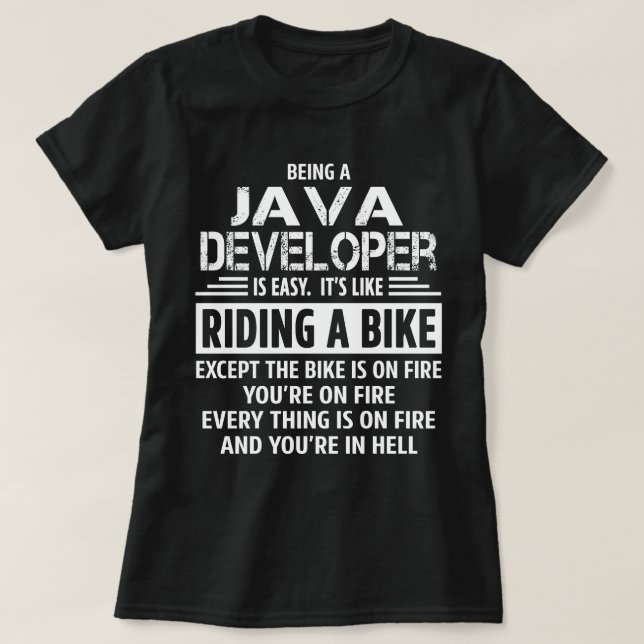 Java Developer T-Shirt (Design Front)