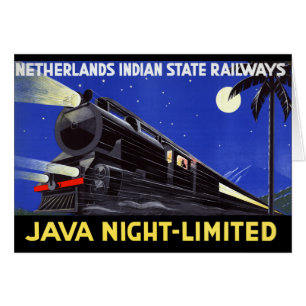 Java Indonesia Vintage Travel Poster Restored