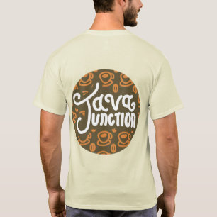Java Junction Coffee and Bean Shirt Brown Backside
