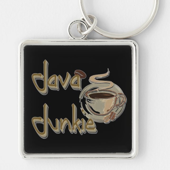 Java Junkie Coffee Lovers Key Chain (Front)