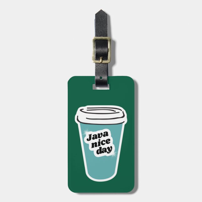 Java Nice Day Luggage Tag (Front Vertical)