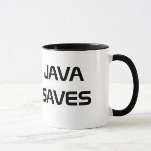 Java Saves Coffee Mug