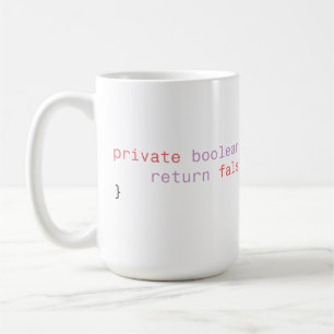 Java snippet code coffee mug