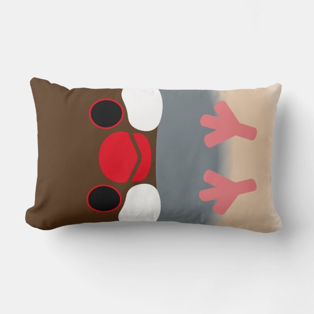 Java sparrow (Agate) Lumbar Pillow (Front)