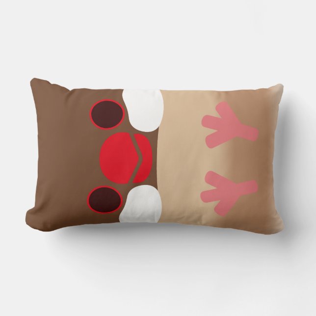 Java sparrow (Fawn) Lumbar Pillow (Front)