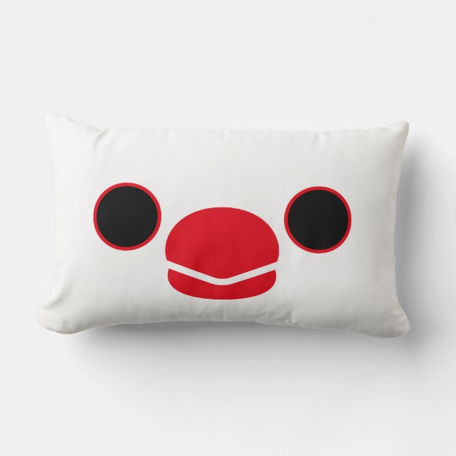 Java sparrow (White) Lumbar Pillow (Front)