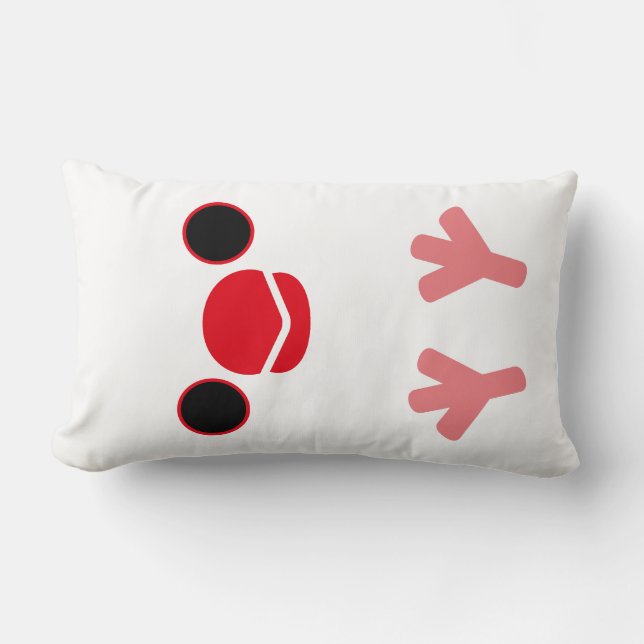 Java sparrow (White) Lumbar Pillow (Front)