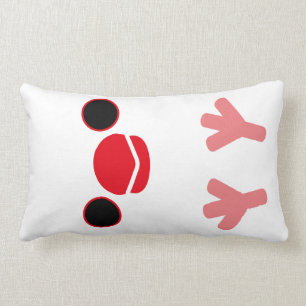 Java sparrow (White) Lumbar Pillow