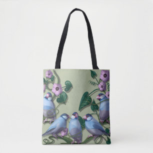 Java sparrows  tote bag