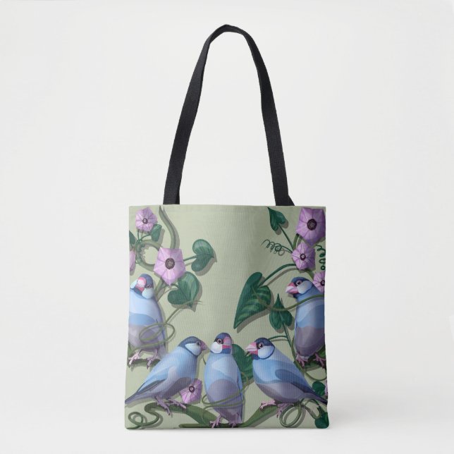Java sparrows  tote bag (Front)