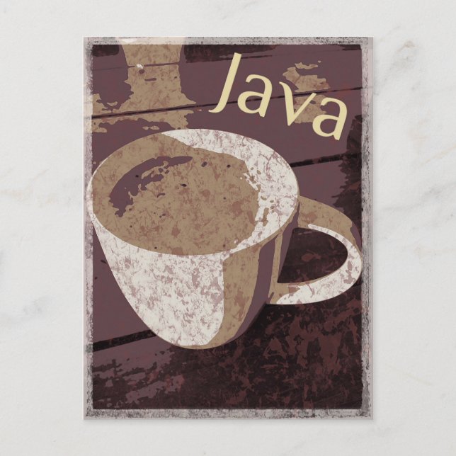 Java Vintage Postcard (Front)