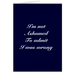 J'avais tort