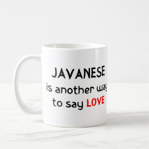 javanais amour café tasse
