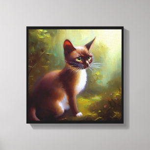 Javanese Cat Canvas Print