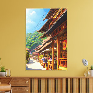 Javanese Coffee House Canvas Print