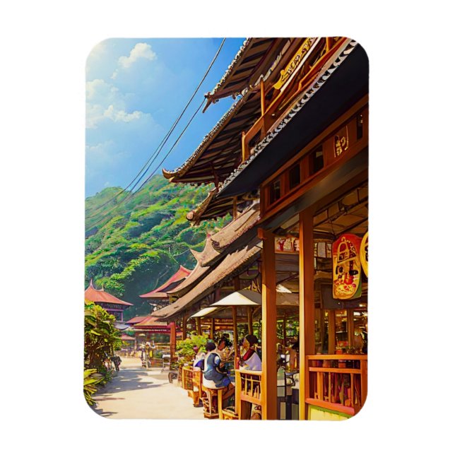 Javanese Coffee House Magnet (Vertical)