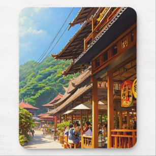 Javanese Coffee House Mouse Pad