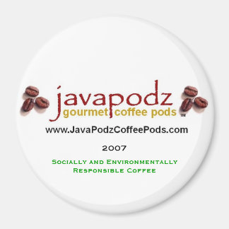 JavaPodz Collectable "Green" 2007 Refrigerator Mag Magnet