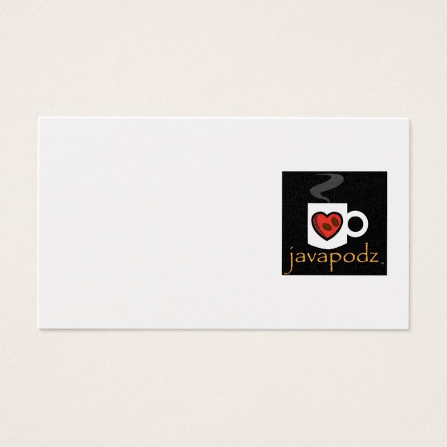 JavaPodz Small NoteCard (Front)