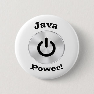 JavaPower-BlackLetters 2 Inch Round Button
