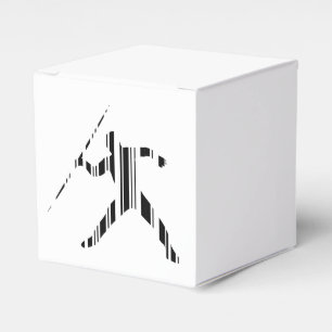 JAVELIN BAR CODE Sports Track and Field Pattern Favor Box
