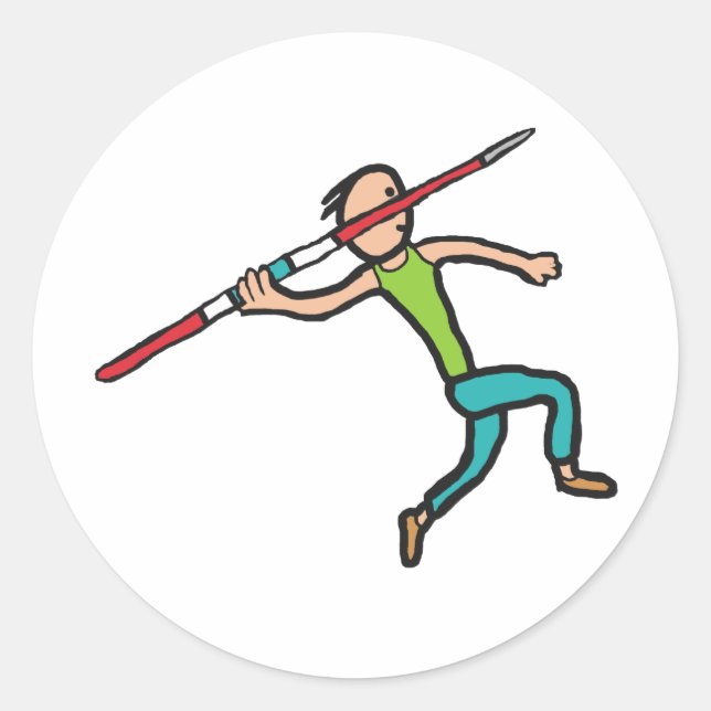 Javelin Classic Round Sticker (Front)