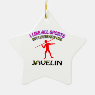 Javelin designs ceramic ornament