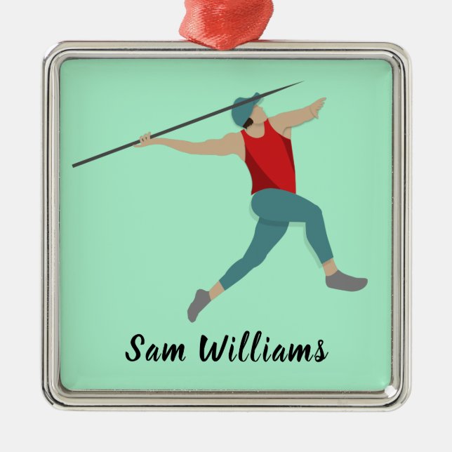 Javelin Metal Ornament (Front)