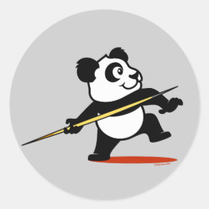 Javelin Panda Classic Round Sticker