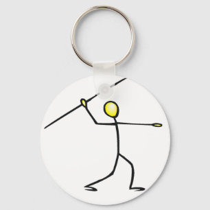 Javelin Stick Figure T-shirts and Gifts. Keychain