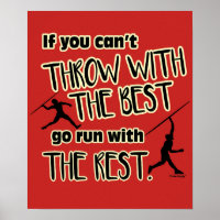 Javelin Throw With The Best- Poster