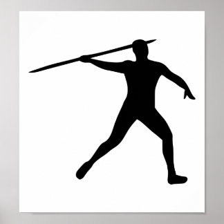 Javelin thrower poster