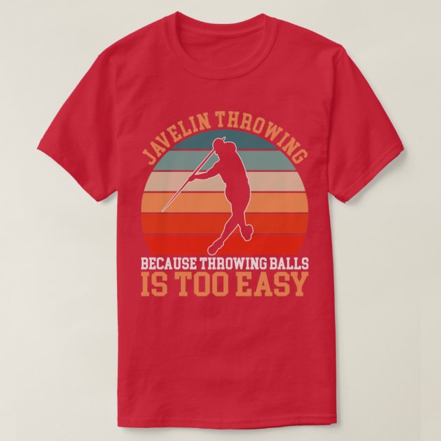 Javelin Thrower T-Shirt (Design Front)