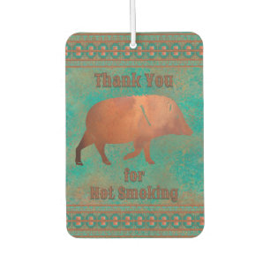 Javelina Copper Teal Colour Personalized Air Freshener