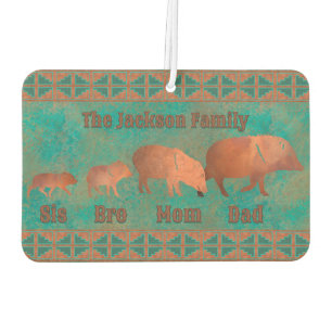 Javelina Family Fully Customizeable Design Air Freshener
