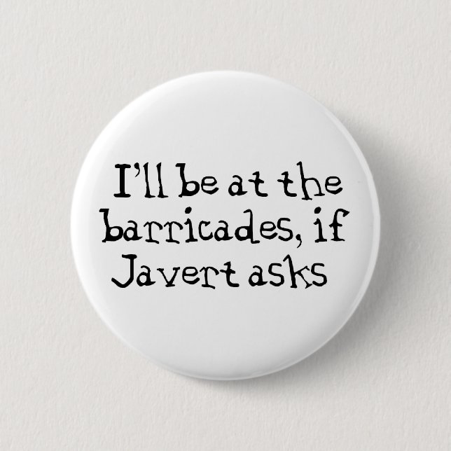 Javert Les Miserables 2 Inch Round Button (Front)