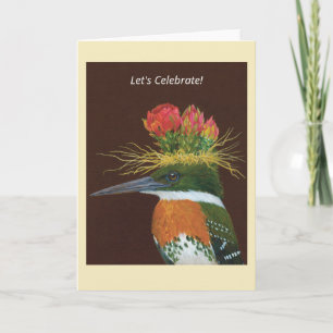 Javier la carte de martin pêcheur vert