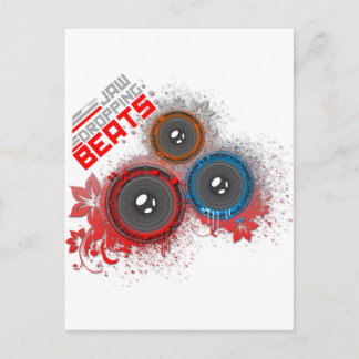 Jaw Dropping Beats - Music DJ Graffiti Urban Postcard