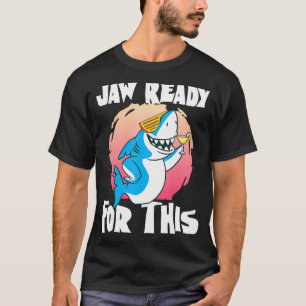 Jaw Ready For This Party Glasses Ocean Cool Shark T-Shirt
