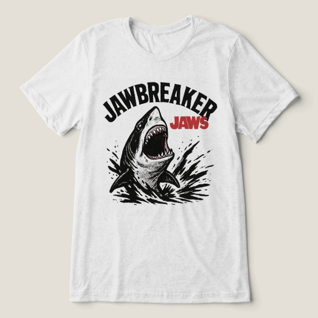 Jawbreaker Jaws  Tri-Blend Shirt (Design Front)