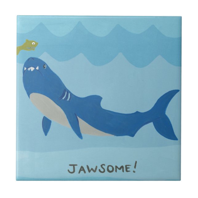 Jawesome Shark Tile (Front)